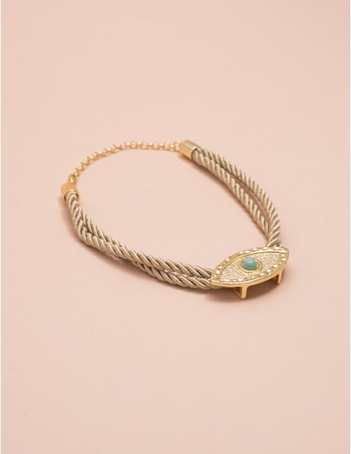 CHOKER PEDRA TURQUESA - CO29026VO05