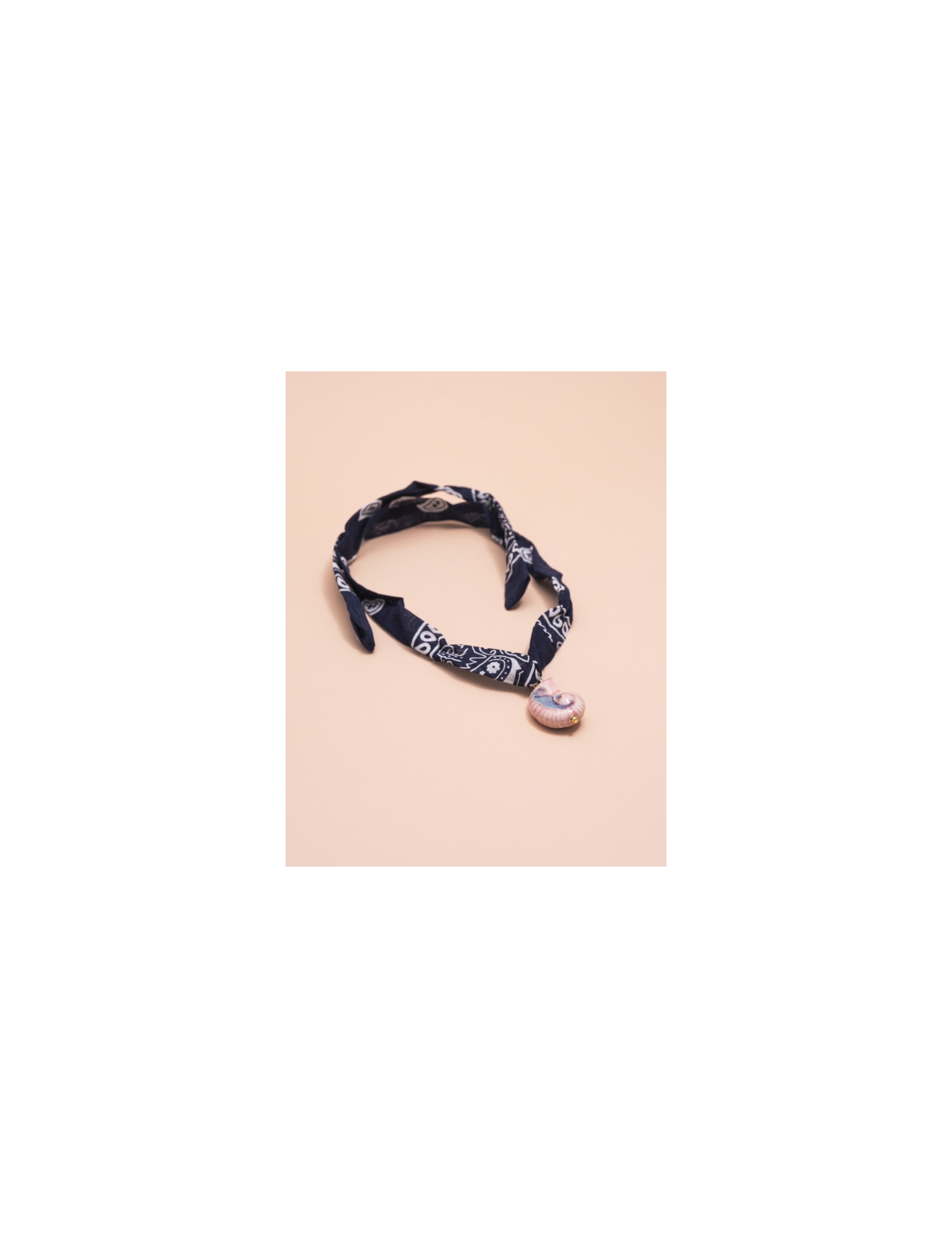COLAR BANDANA CONCHA ROSA - CO3119VO05