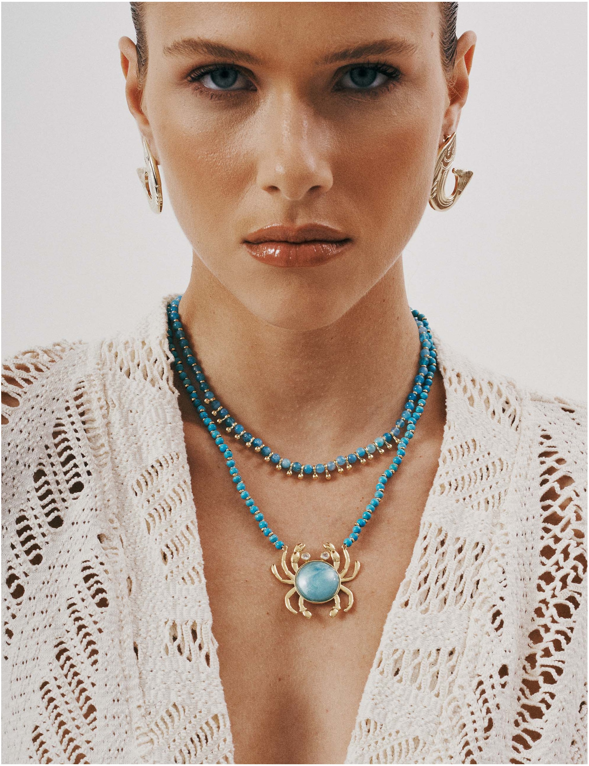 COLAR CARANGUEJO TURQUESA - CO29337VO16