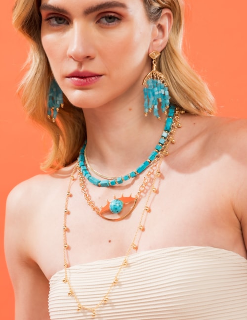 COLAR CHIARA TURQUESA B2B - CO3032VO01
