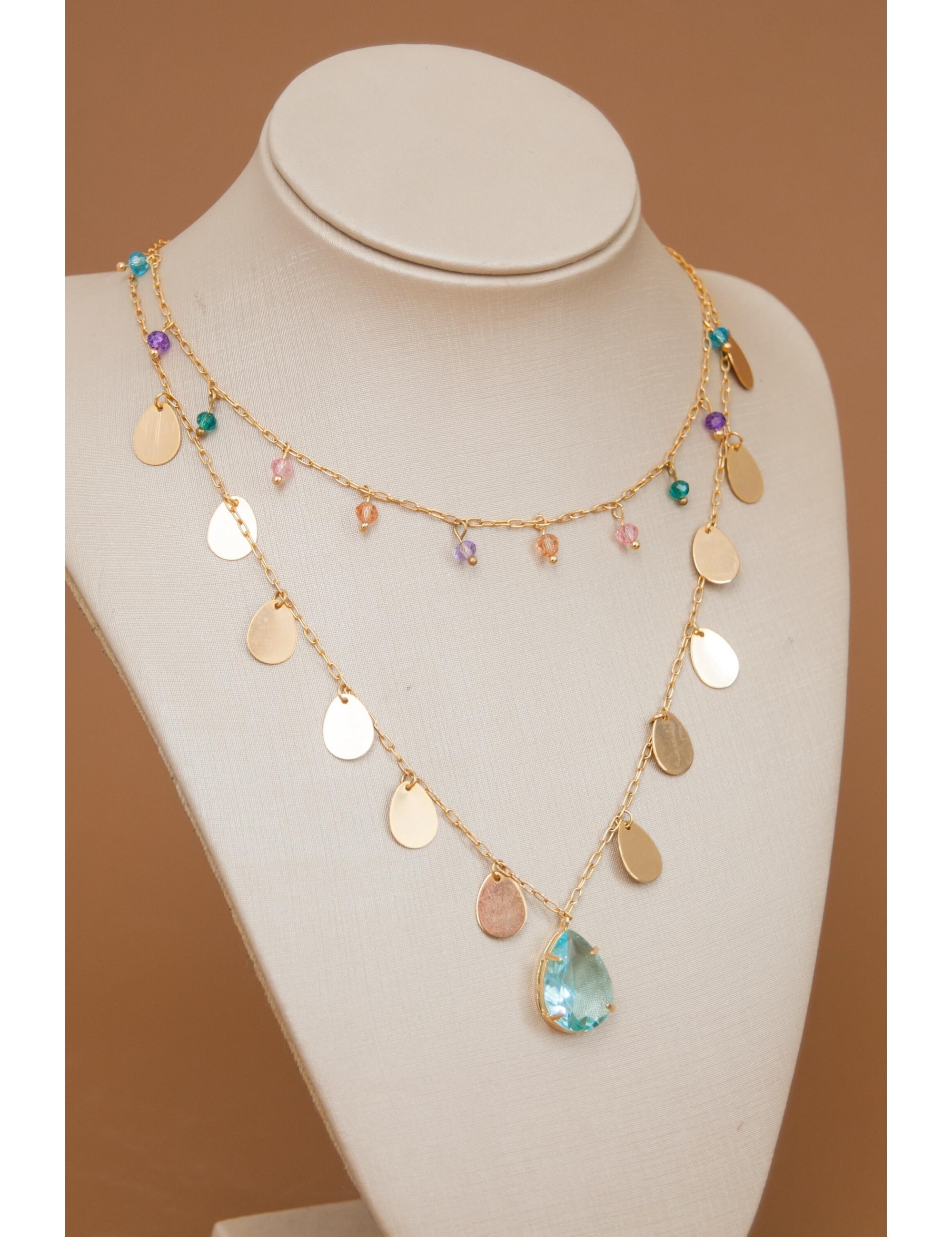 COLAR CHOKER CRISTAIS COLORS B2B - CO0017VO01