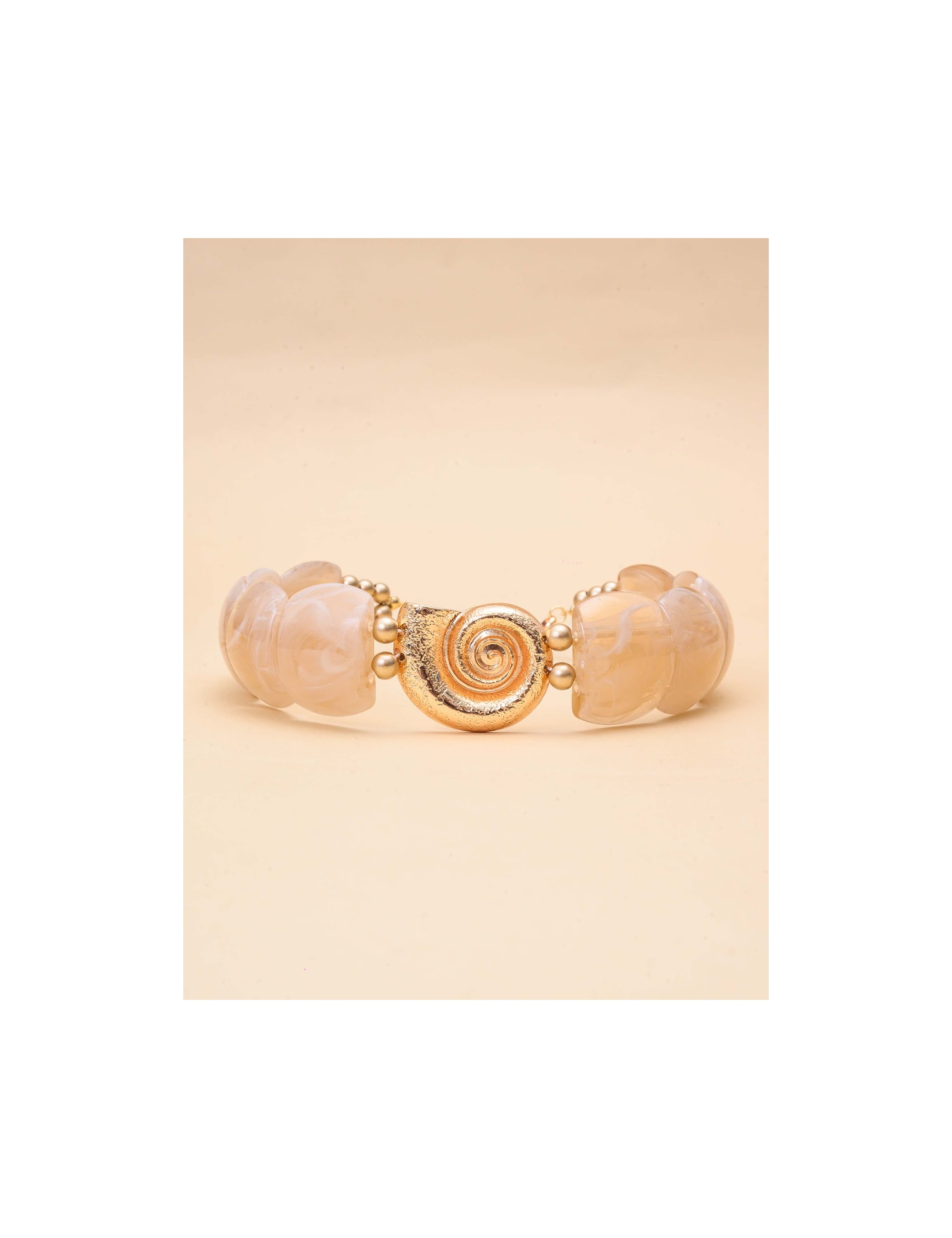 COLAR CHOKER RESINA CONCHA FOSCO - CO29329