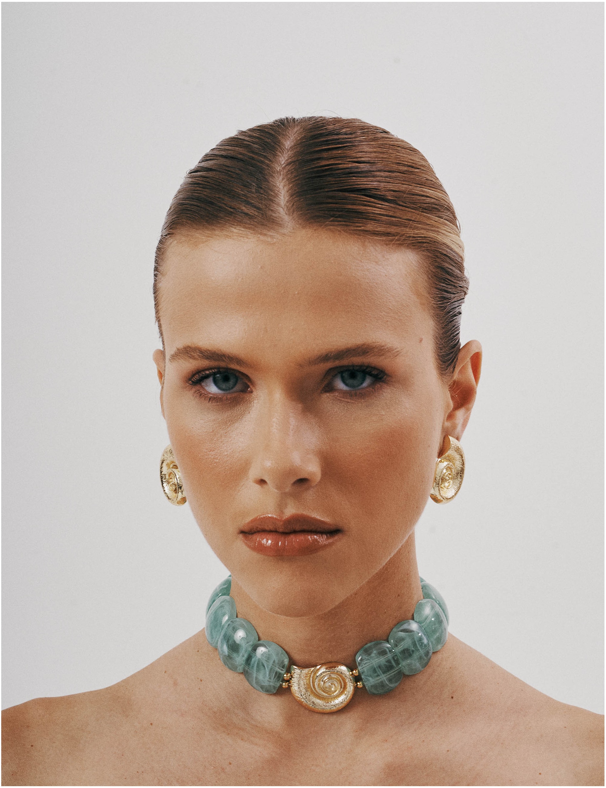 COLAR CHOKER RESINA VERDE - CO29329VO13