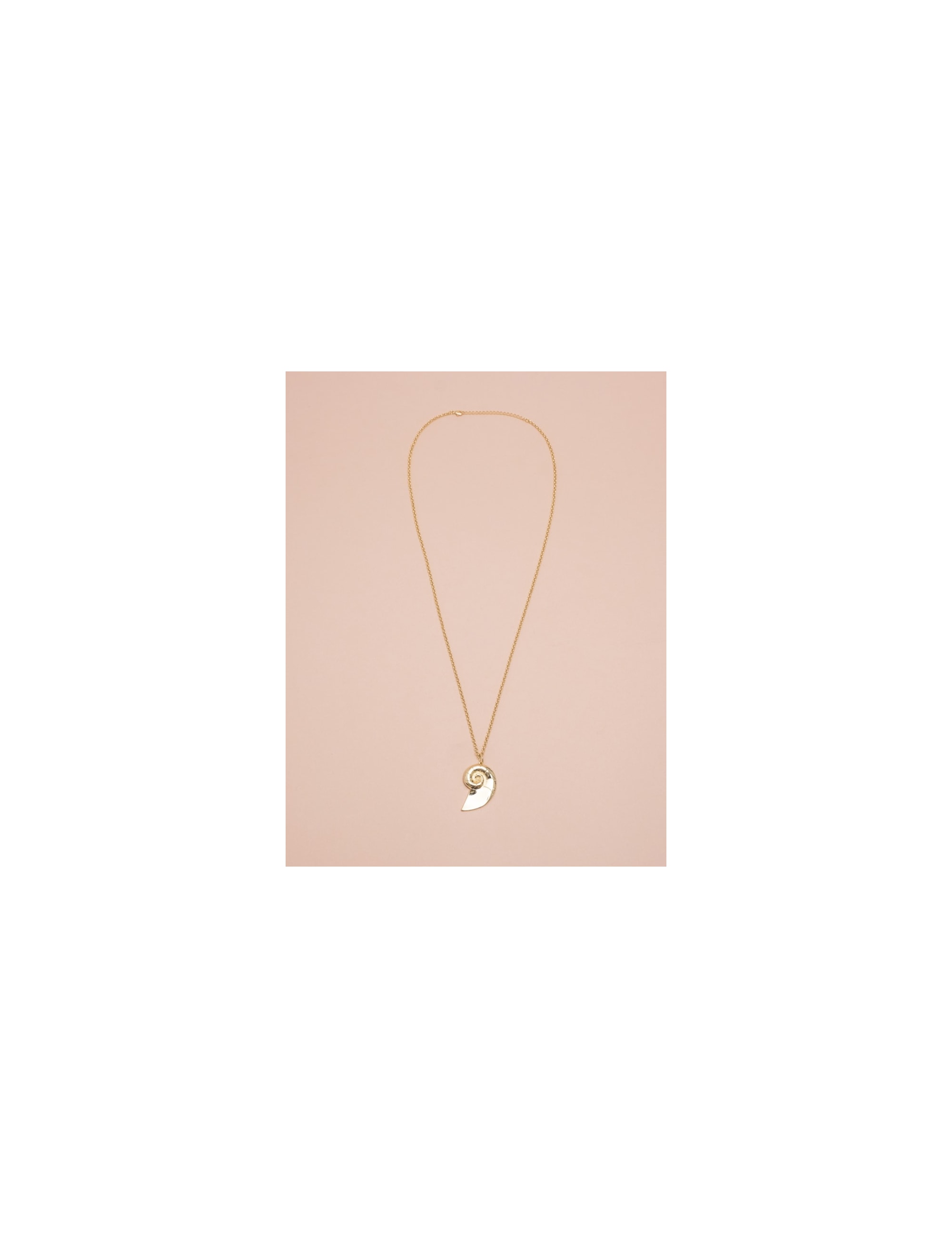 COLAR CONCHA OURO - CO29056