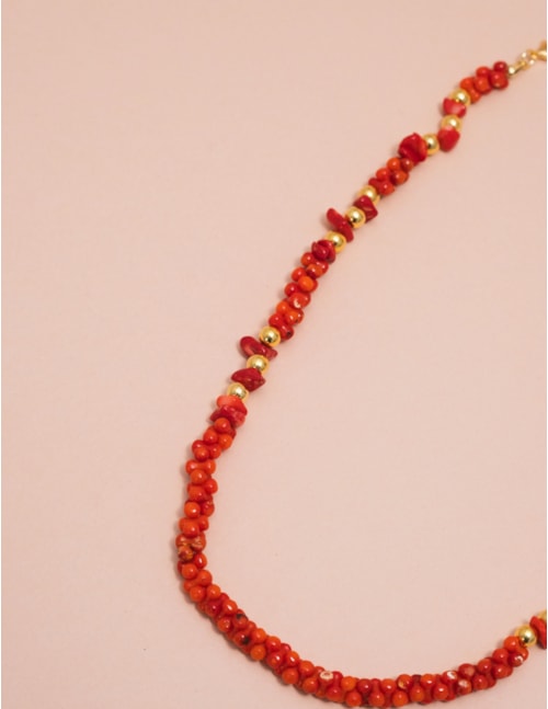 COLAR CORAL STELA - B2B
