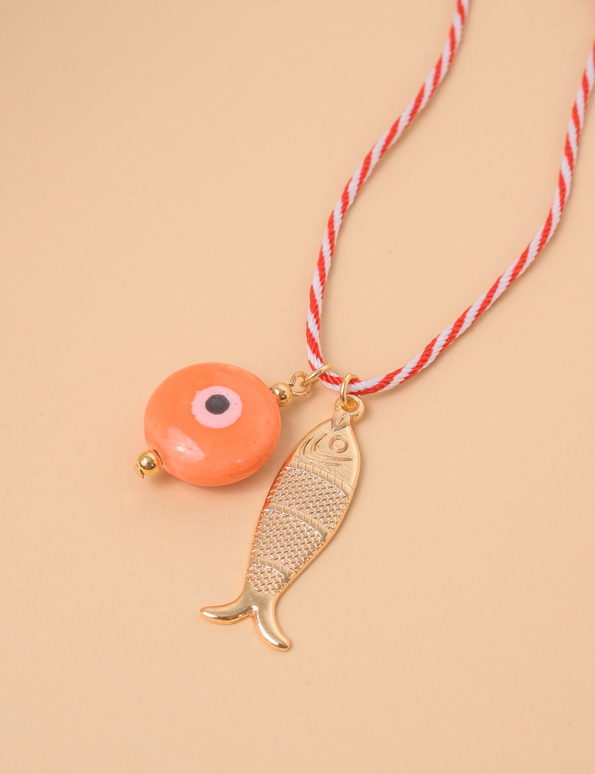 COLAR CORDÃO TORCIDO PINGENTE PEIXE - CO29271VO08