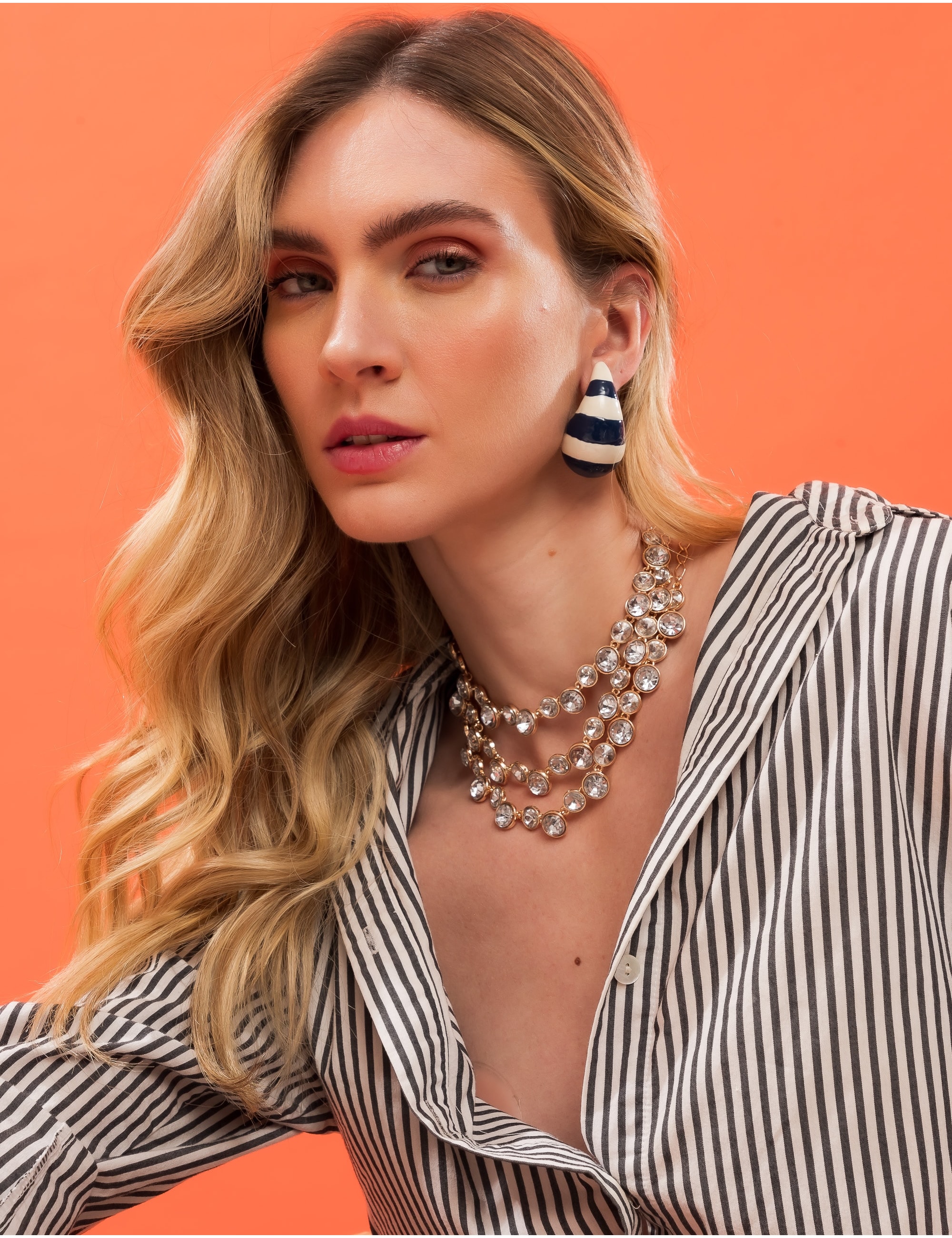 COLAR CRISTAL JULIE GOLD