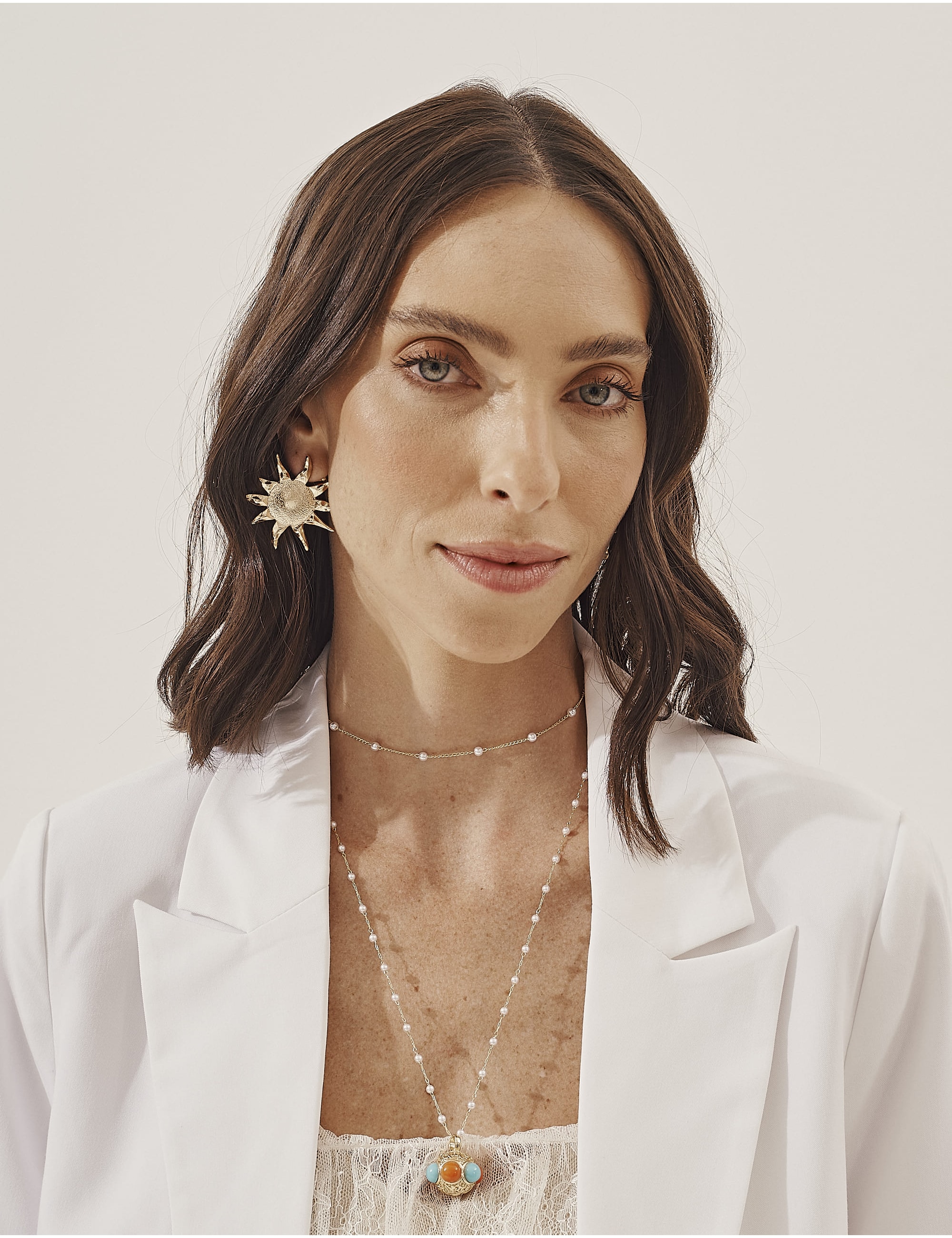 COLAR DE PÉROLA PINGENTE DE ESFERAS - CO29387VO08