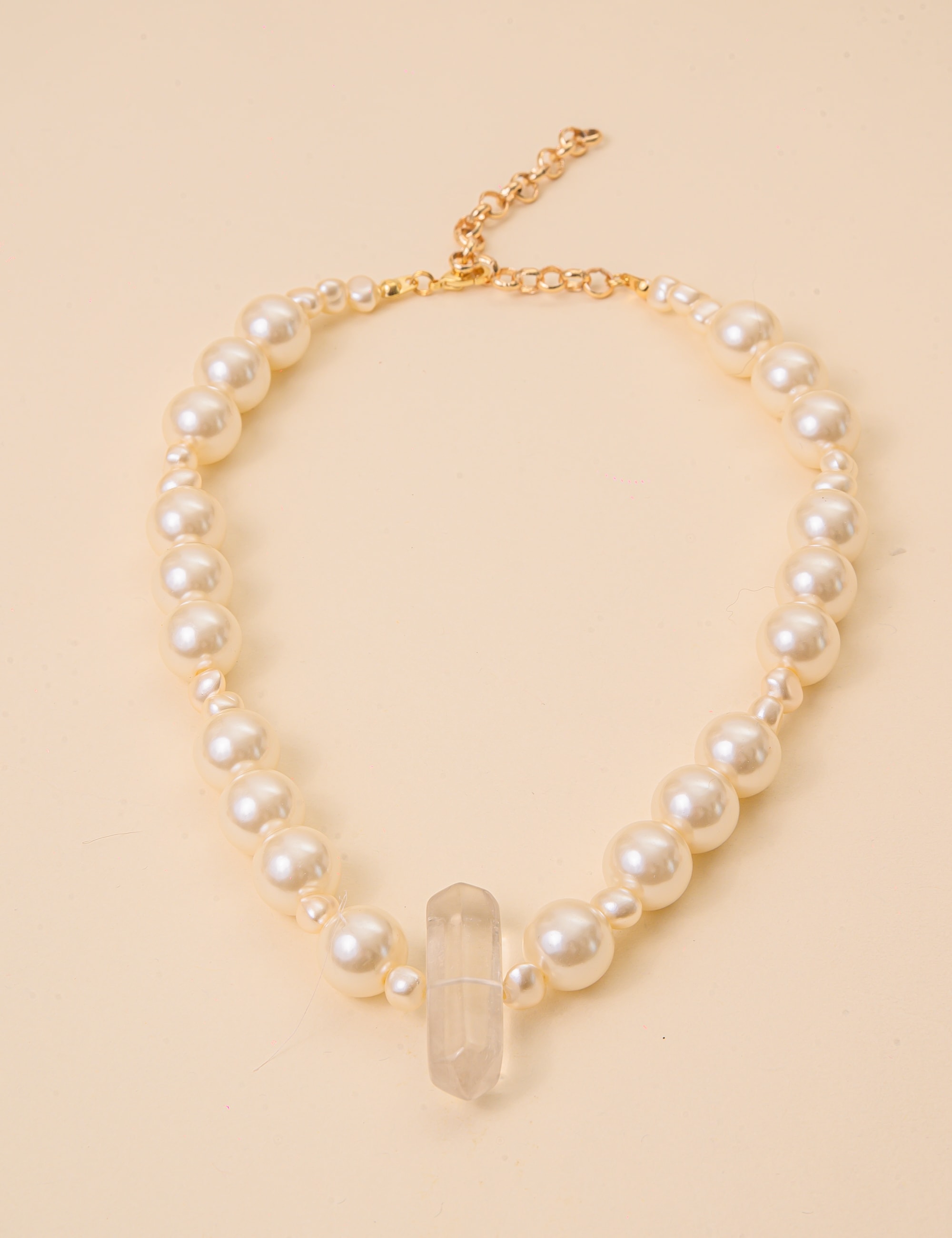 COLAR DE PEROLA QUARTZO CRISTAL - CO29266VO01