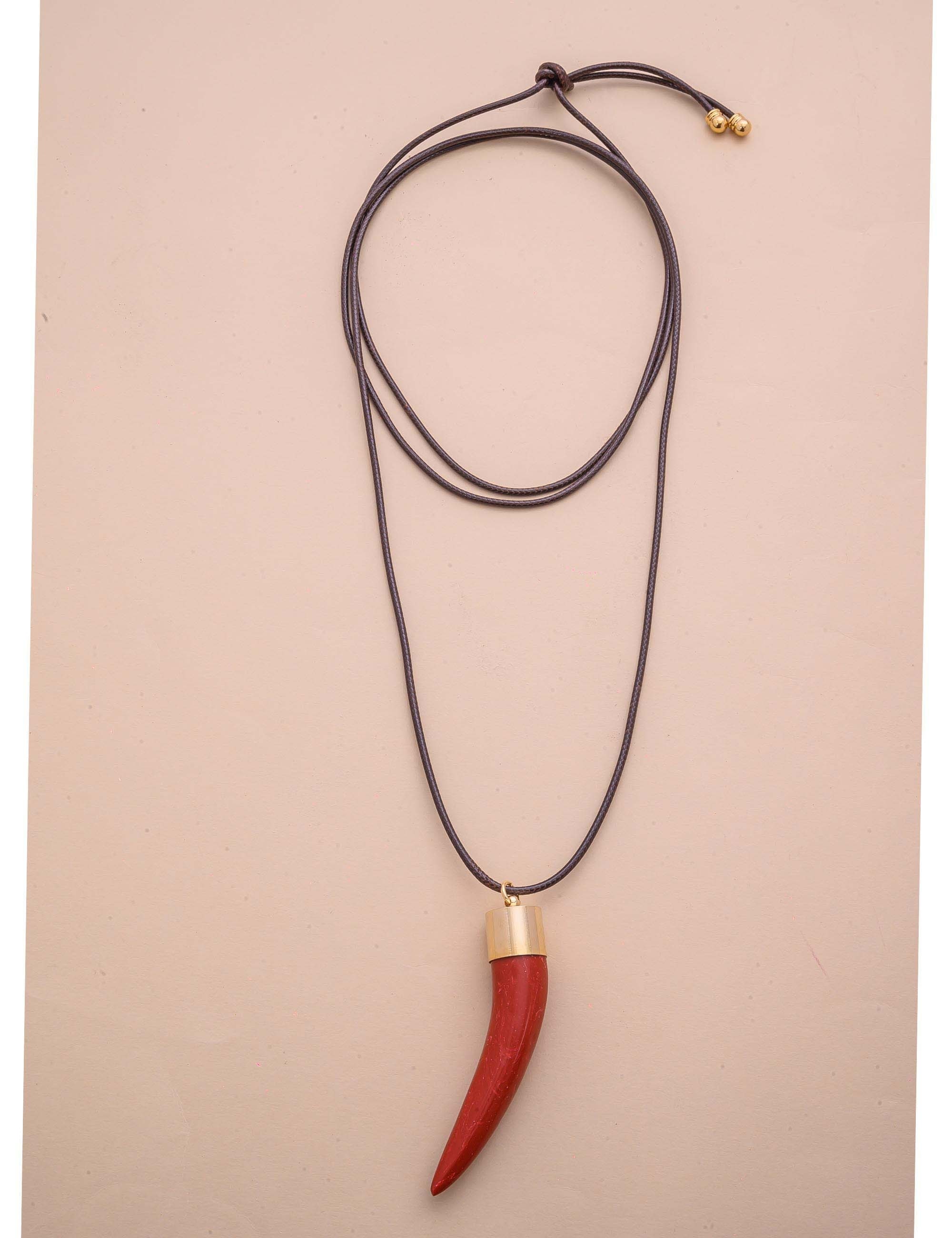COLAR DENTE VERMELHO - CO29121V006