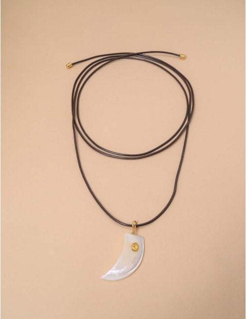 COLAR FIO PINGENTE MADRPÉROLA  AMBAR - CO29199VO02