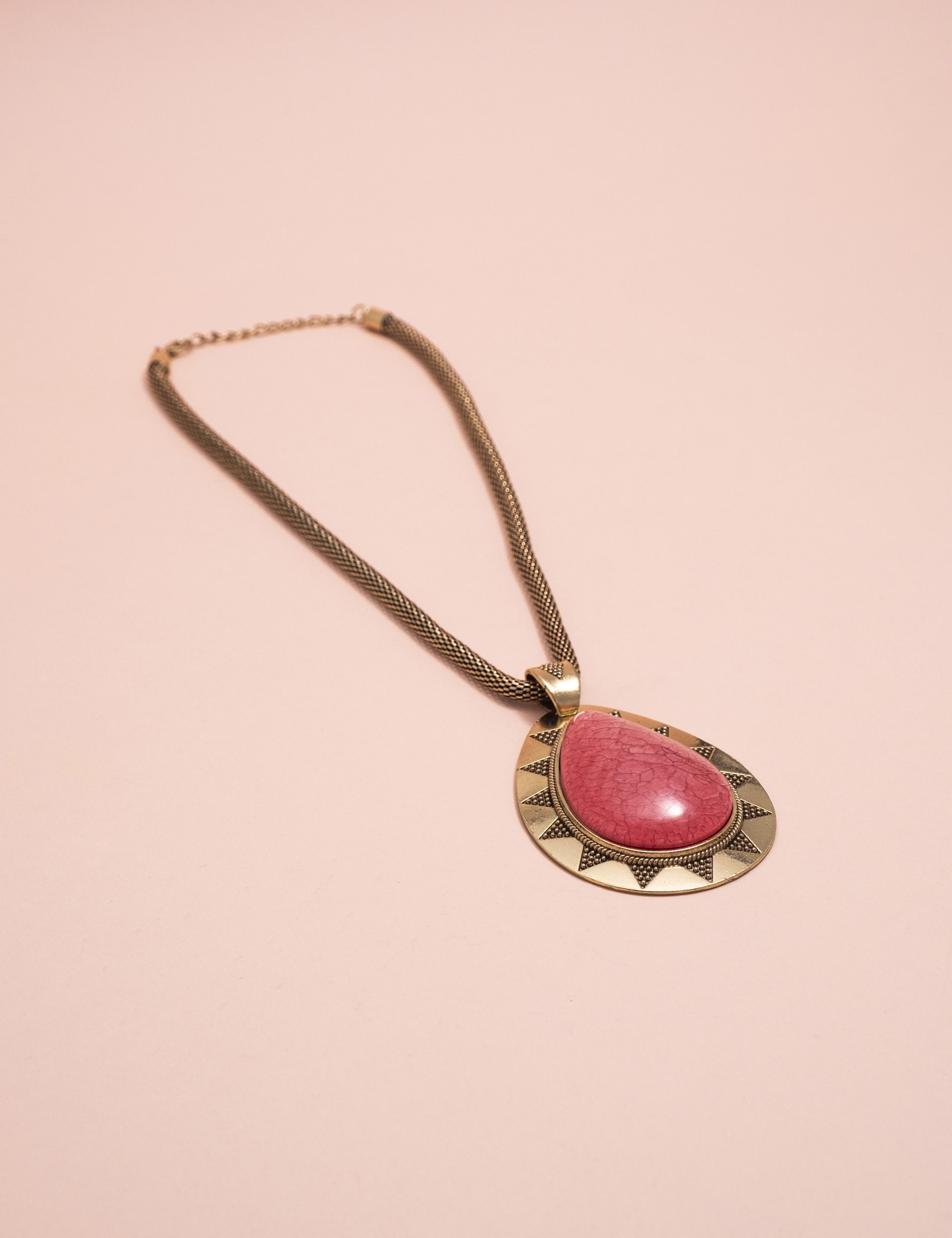 COLAR GOTA ROSA OURO VINTAGE B2B - CO29098VO10