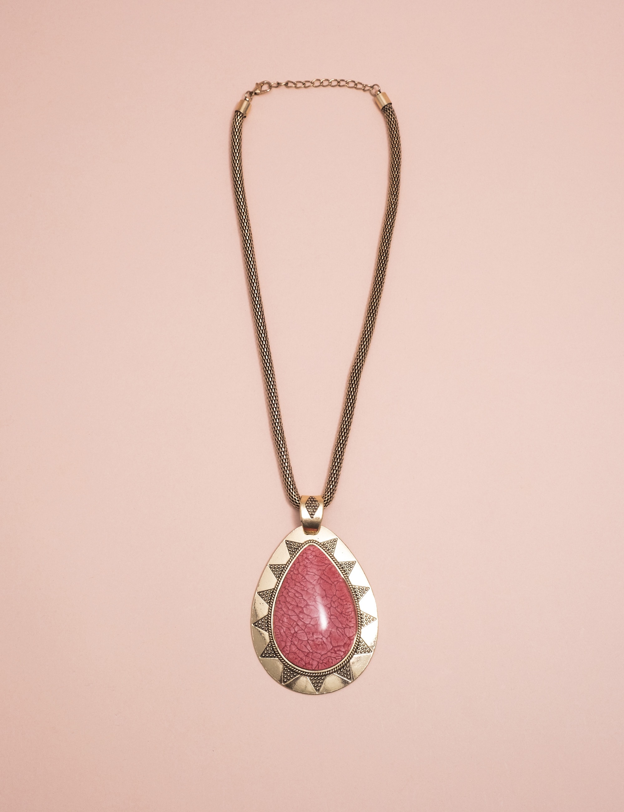 COLAR GOTA ROSA OURO VINTAGE B2B - CO29098VO10
