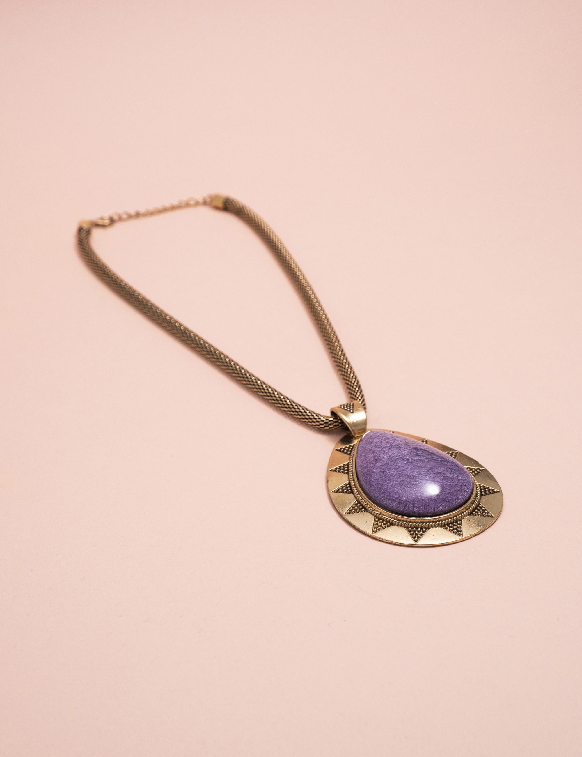 COLAR GOTA ROXO OURO VINTAGE - CO29098VO04