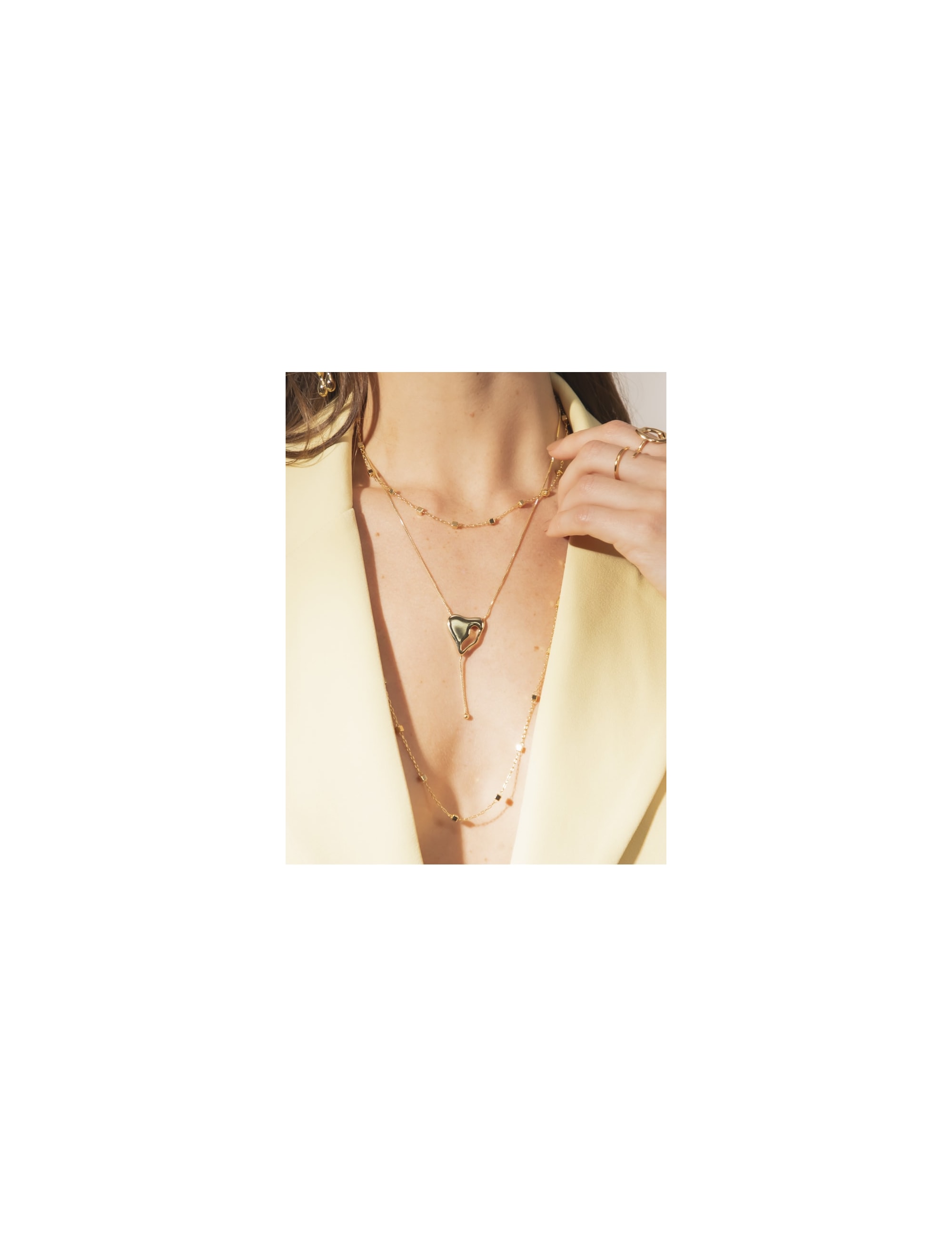 COLAR HEART GOLD - CO3108VO01