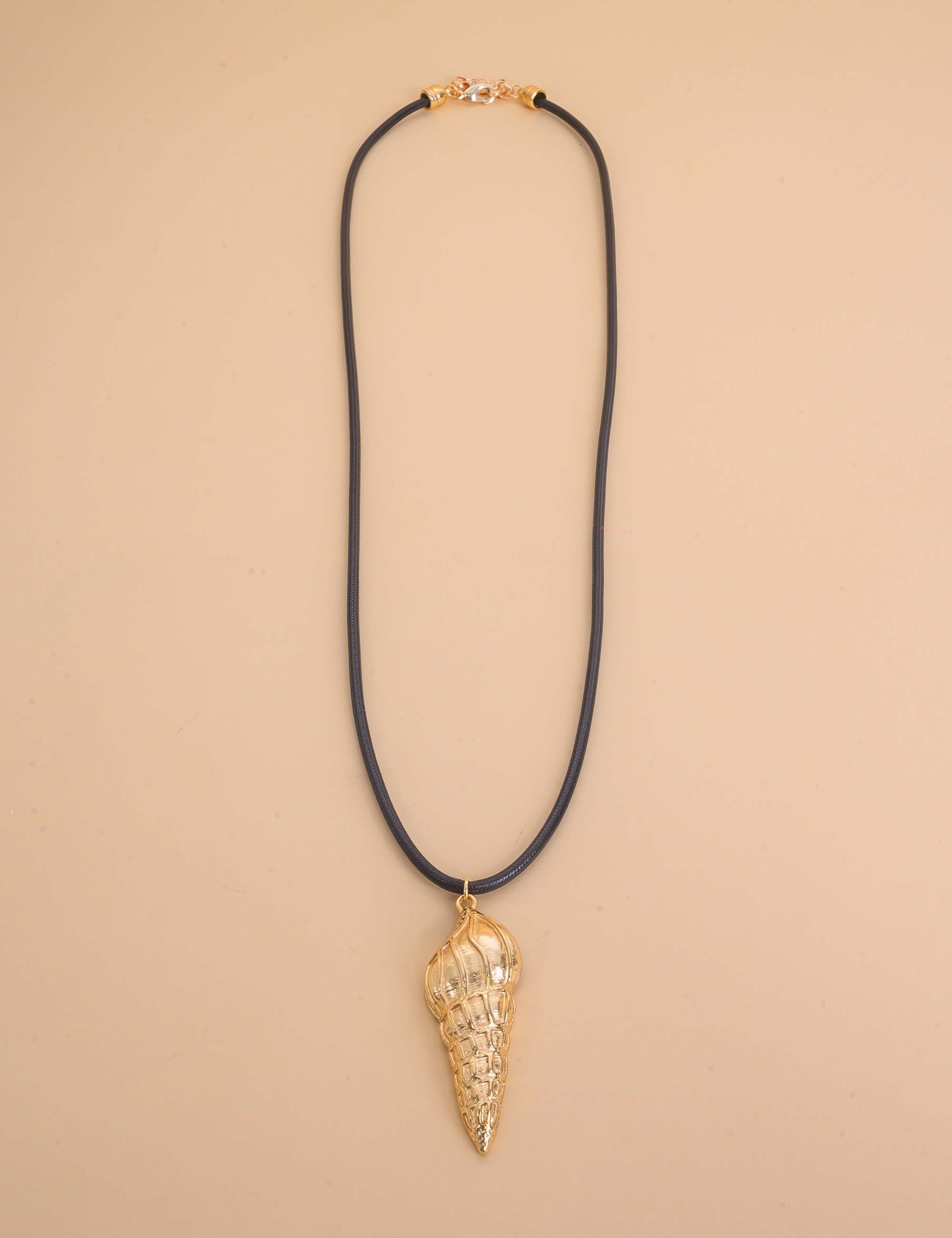 COLAR LONGO PINGENTE OURO CONCHA - CO29400VO01