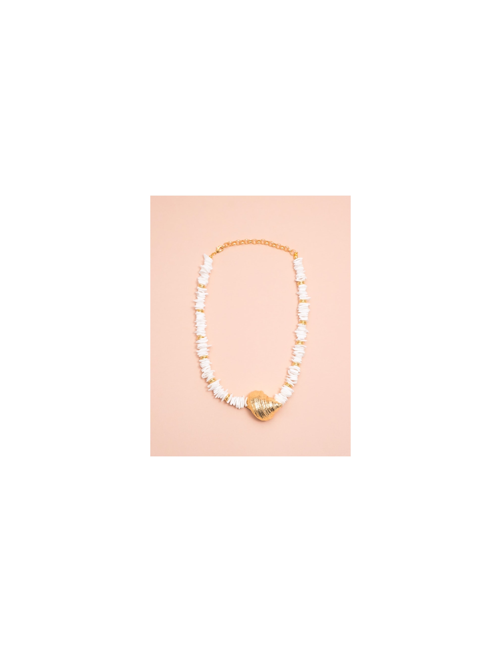 COLAR MADRI CASCALHO CONCHA OURO- CO29011VO01