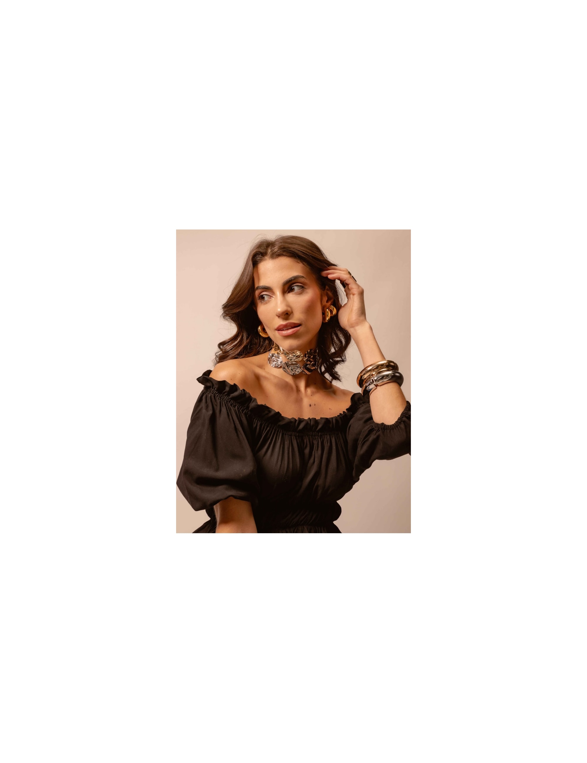 COLAR METAL CHAPA GOLD - CO2409