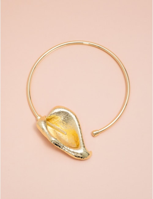 COLAR ORQUÍDEA GOLD B2B - CO3074VO01