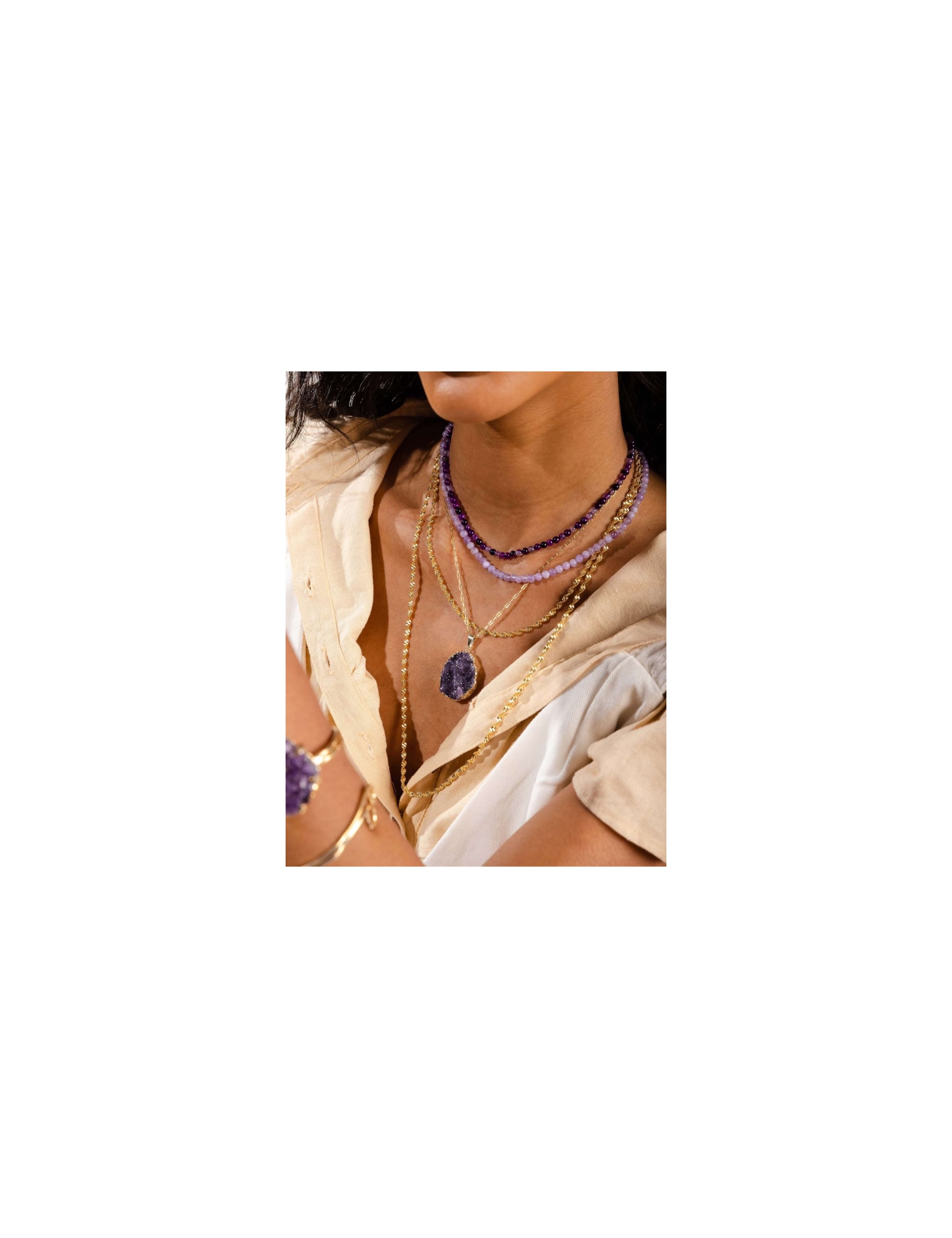 COLAR PEDRA JADE LILÁS - CO1154VO01