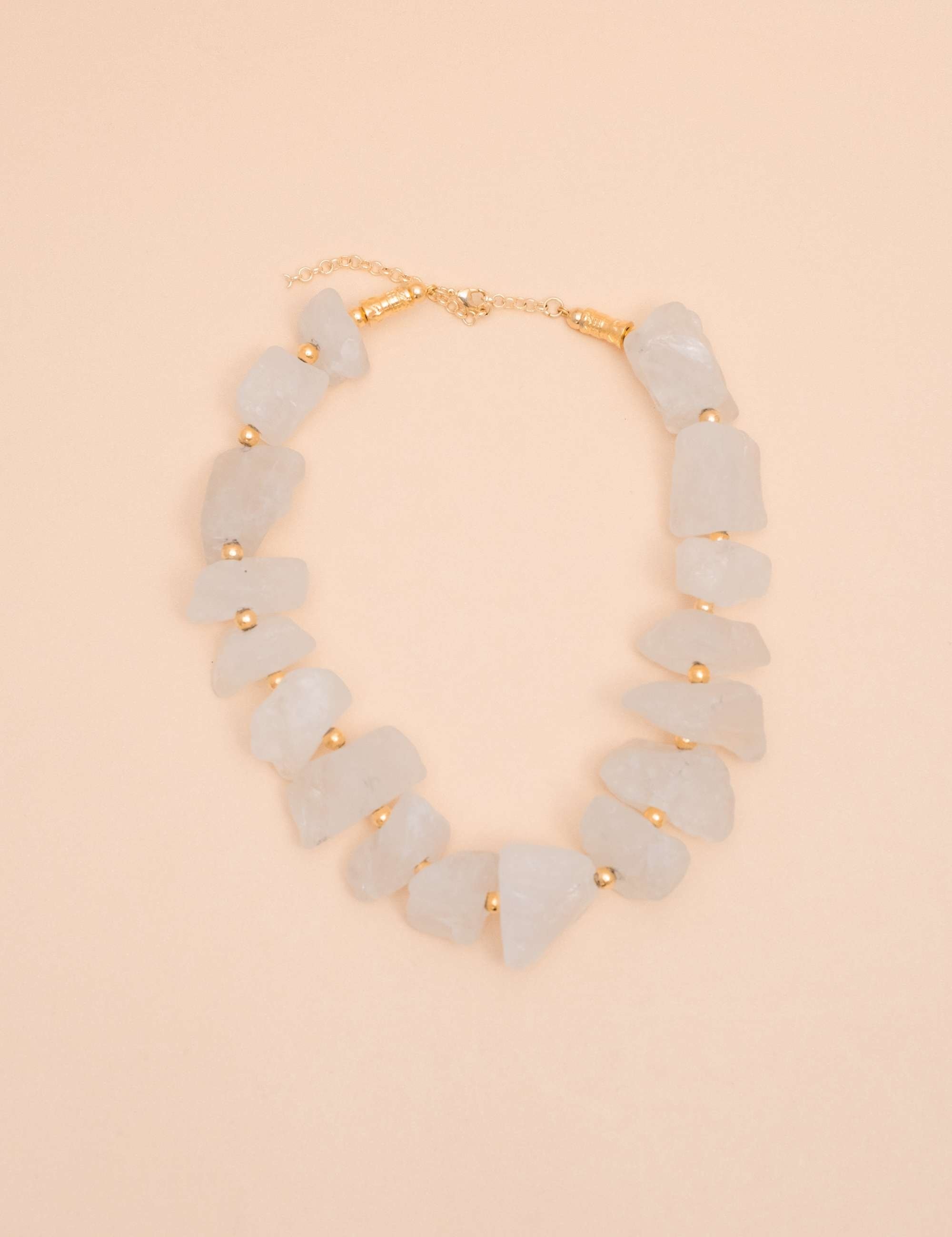 COLAR PEDRA QUARTZO BRANCO - CO6010VO01