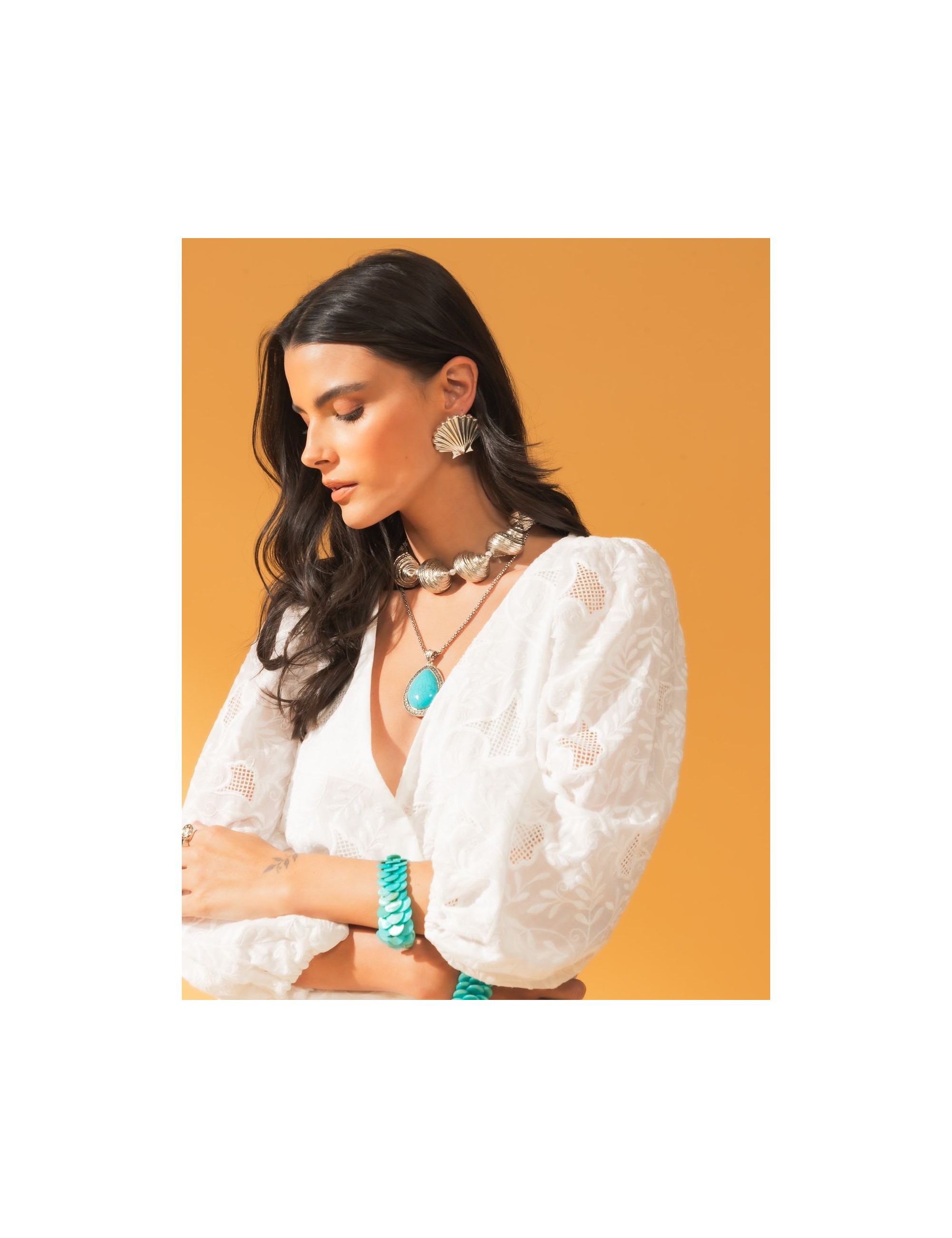 COLAR PEROLA CONCHA SILVER B2B - CO3051VO02