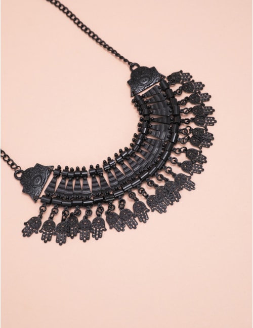 COLAR RÓDIO NEGRO VINTAGE - CO29124VO03