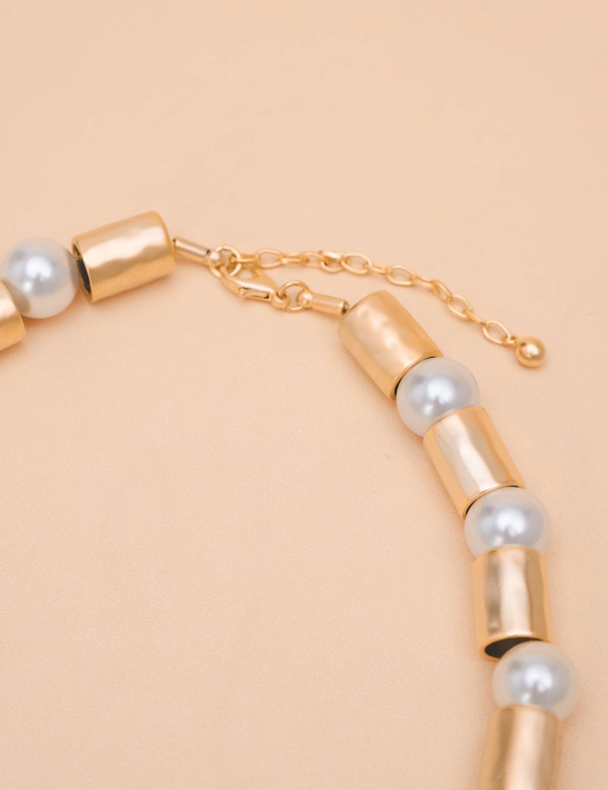 Colar Tubo Ouro Texturizado