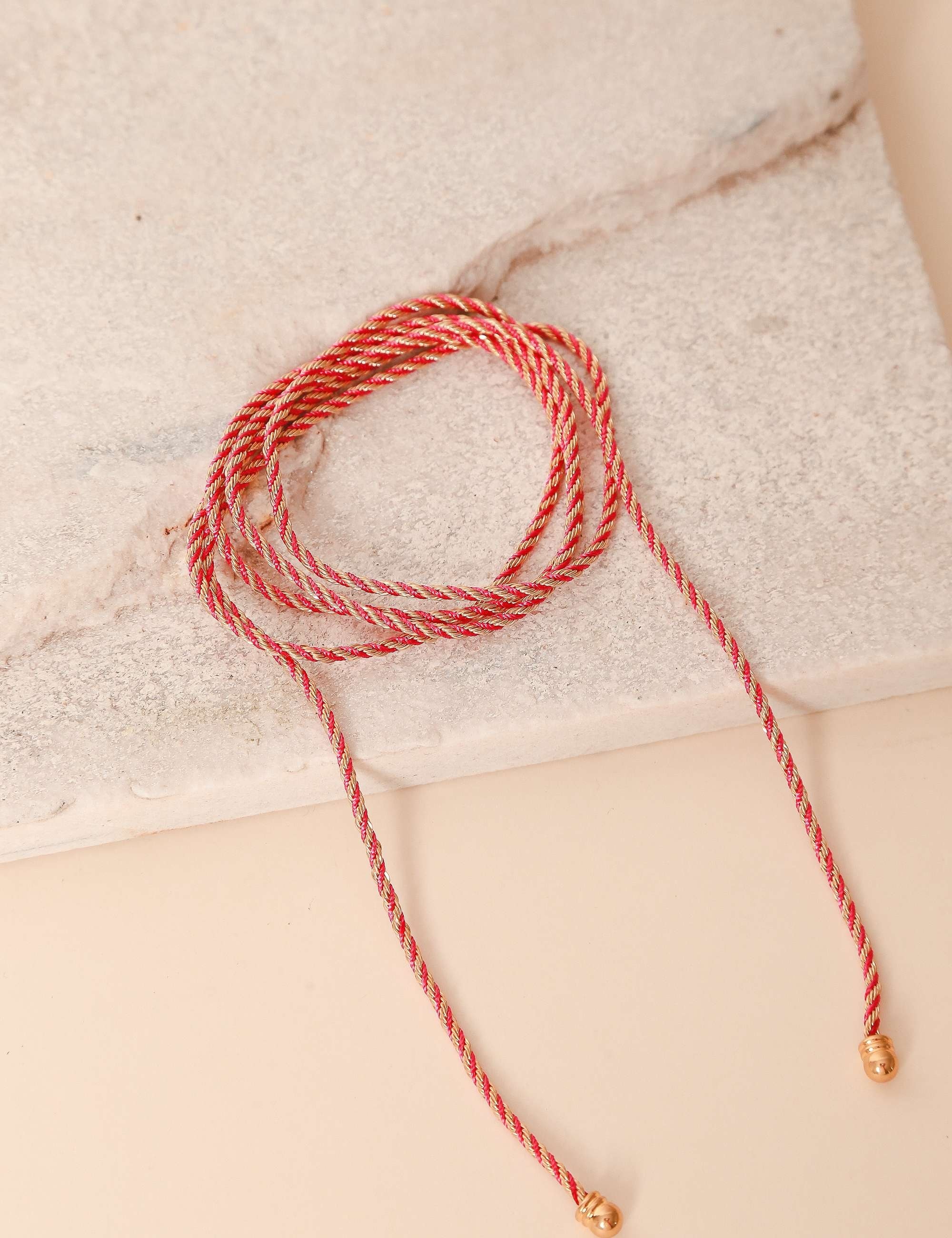 CORDÃO MARROQUINO ROSA AMARANTO - CO0122VO05