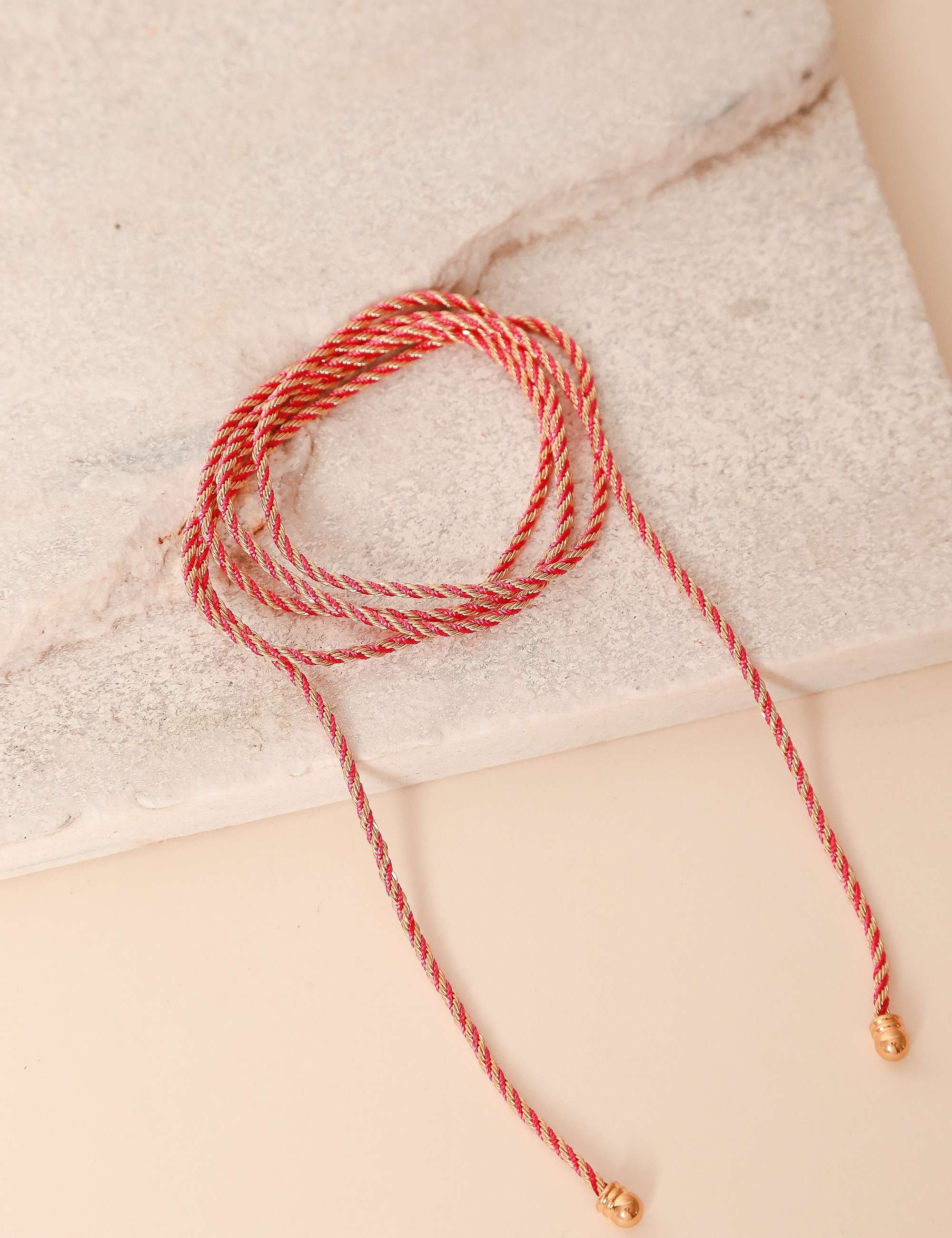 CORDÃO MARROQUINO ROSA AMARANTO - CO0122VO05