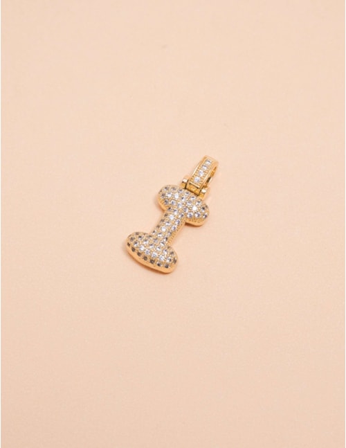 Pingente Letra I Gold