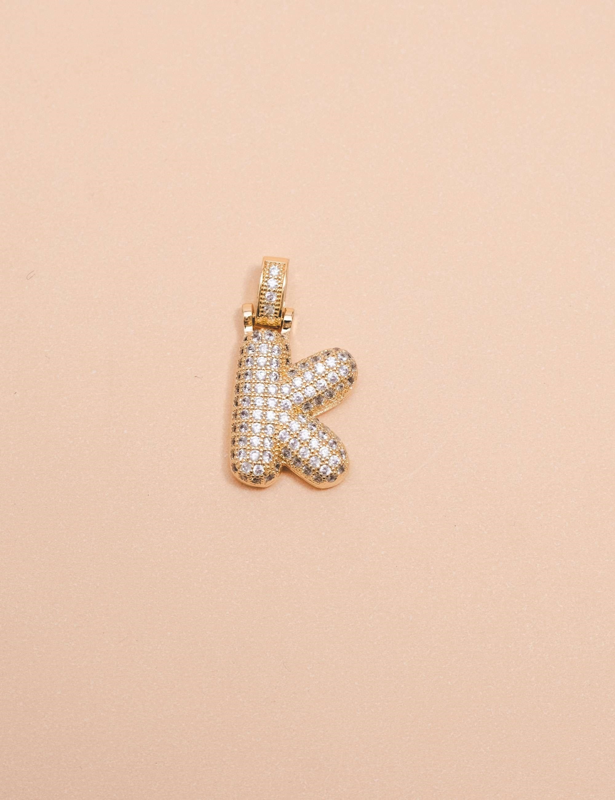 PINGENTE LETRA K OURO B2B - PI2605VO08