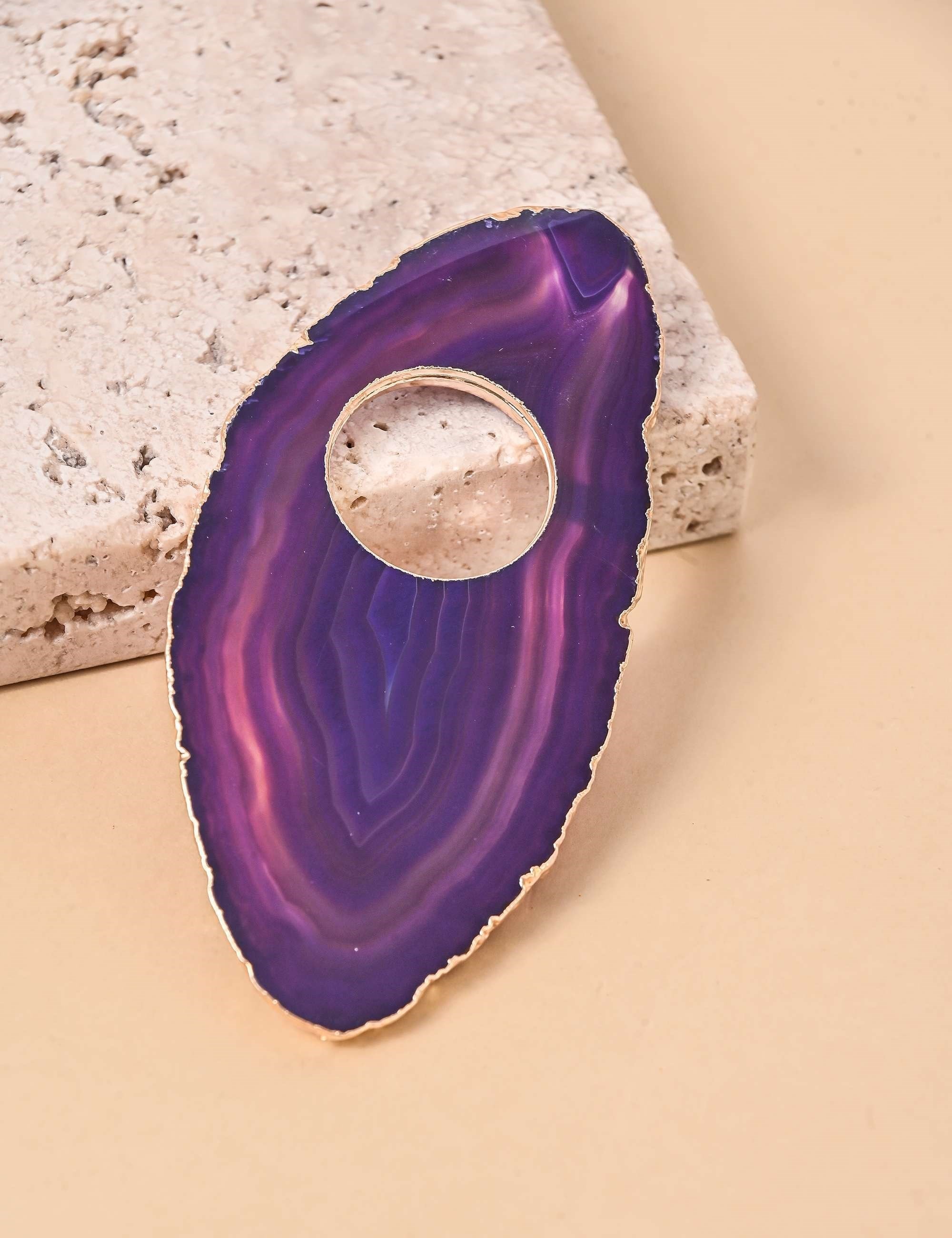 PORTA GUARDANAPO ÁGATA ROXO B2B - PG7000VO01