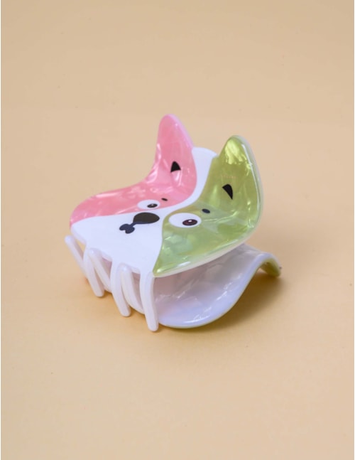 PRESILHA CACHORRINHO ROSA E VERDE - PR2925VO06