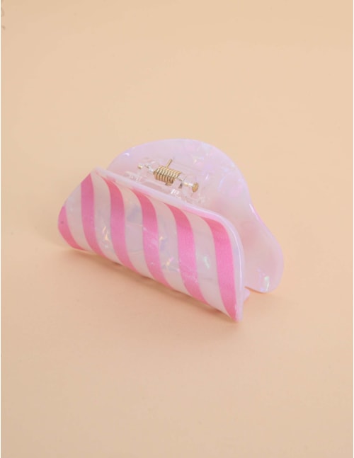 PRESILHA DE RESINA LISTRAS ROSA - PR29012VO06