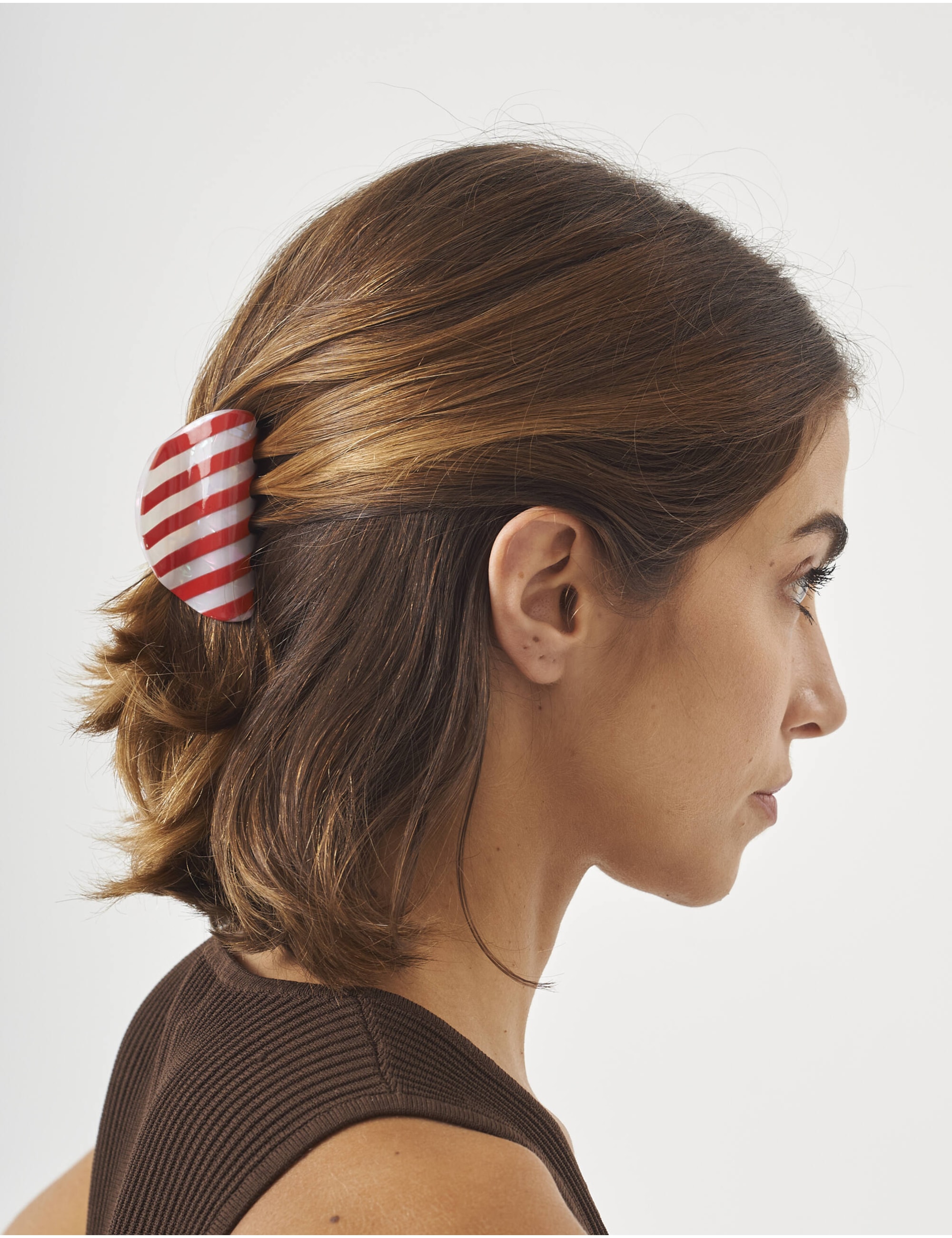 PRESILHA DE RESINA LISTRAS VERMELHA - PR29012VO05