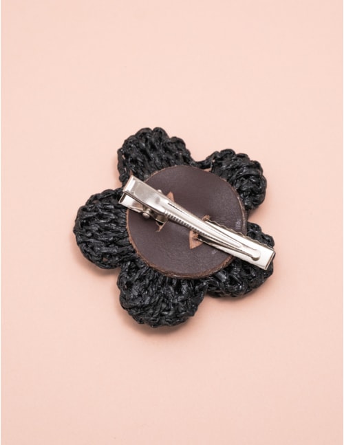 PRESILHA FLOR BLACK B2B - PR29000VO02