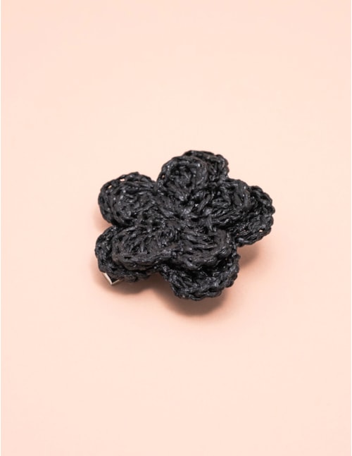 PRESILHA FLOR BLACK B2B - PR29000VO02