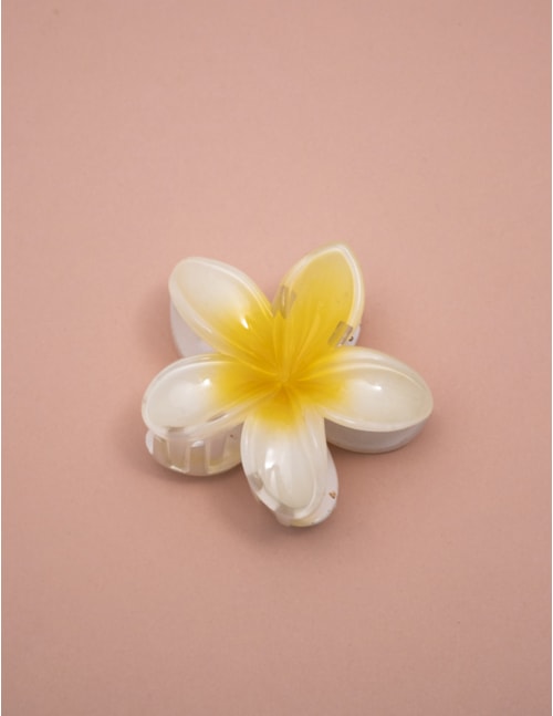 PRESILHA FLOR BRANCO & AMARELO M - PR29006VO04