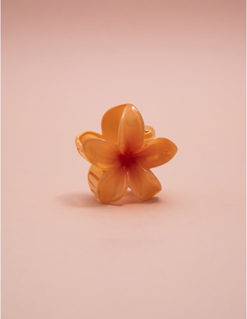 PRESILHA FLOR LARANJA G - PR29006VO011