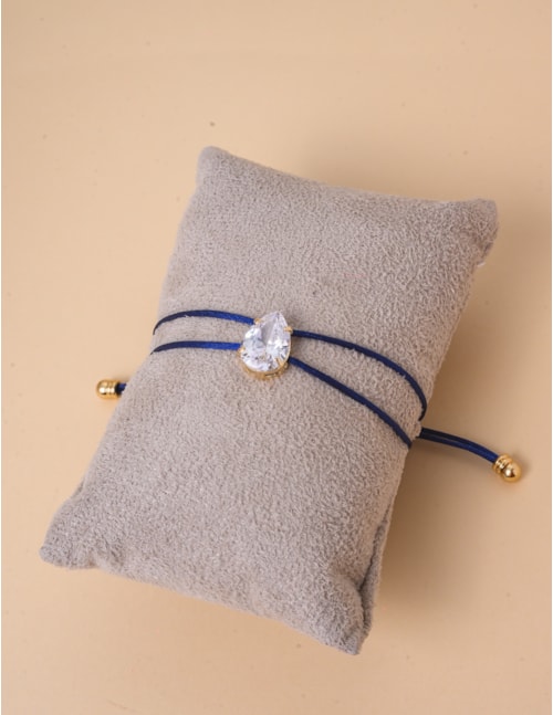 PULSEIRA AZUL GOTA CRISTAL - PU29065VO03