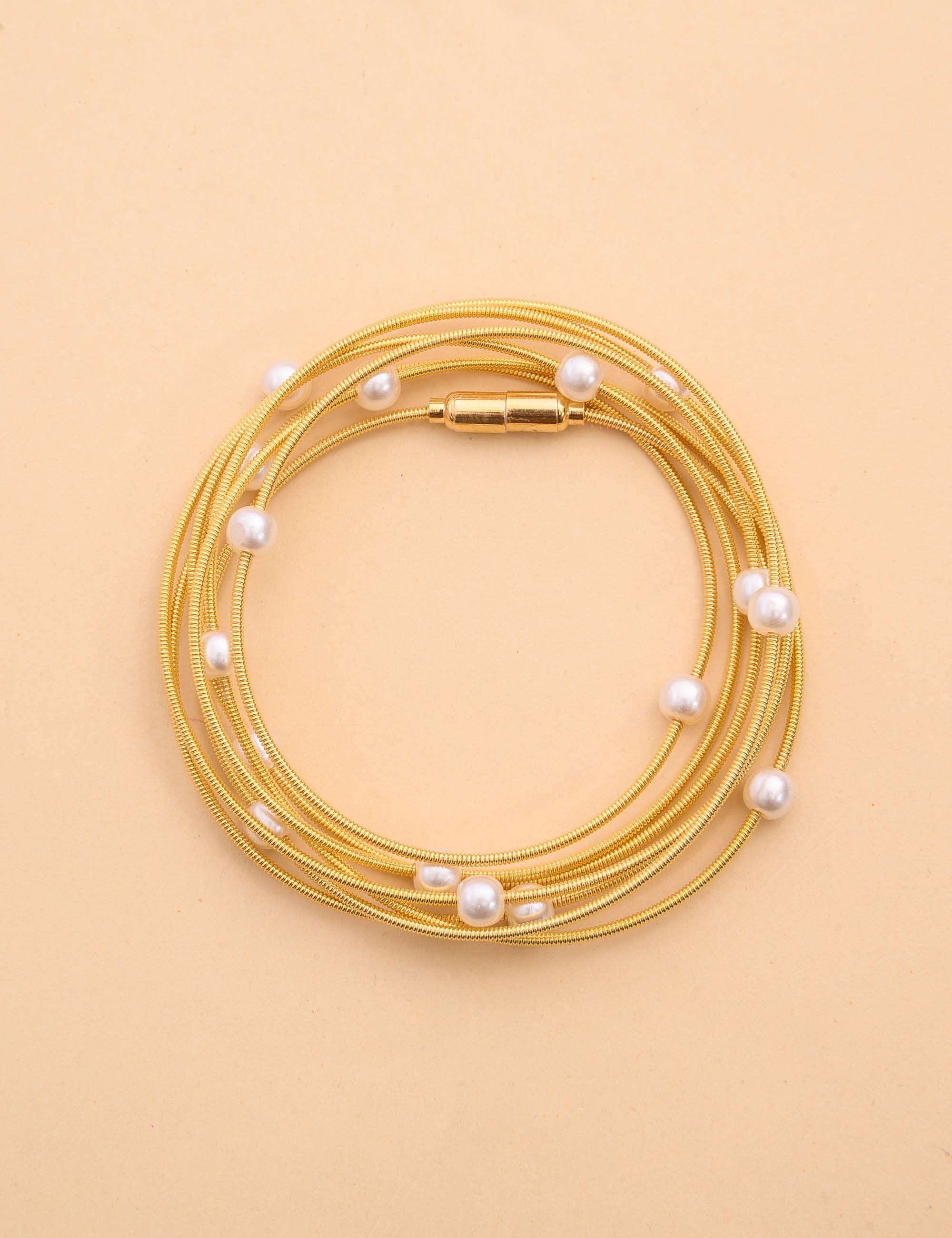 PULSEIRA CORDA DE VIOLAO PEROLA OURO - PU29042VO01