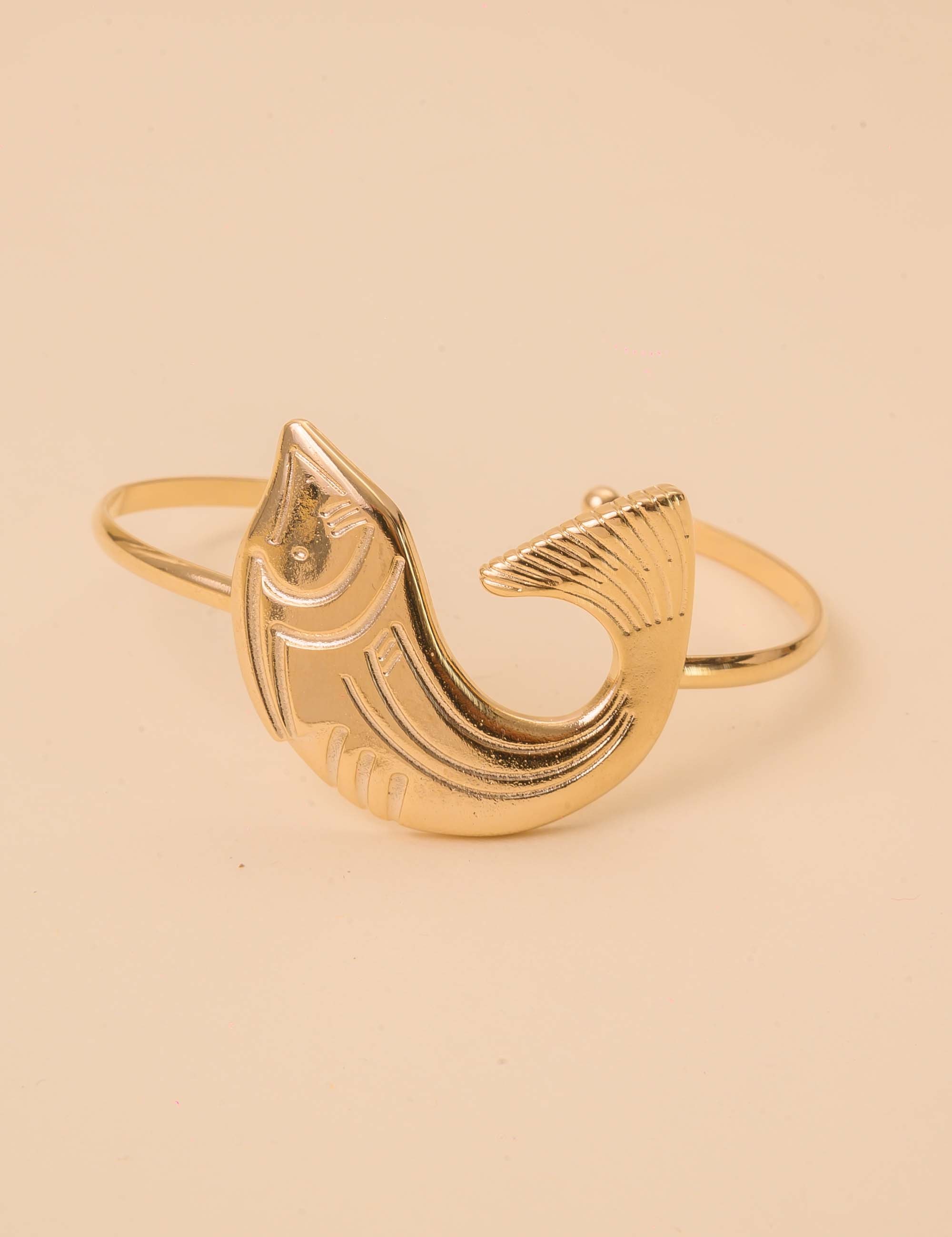 PULSEIRA  DE PEIXE  METAL OURO AJUSTAVEL - PU29058VO01