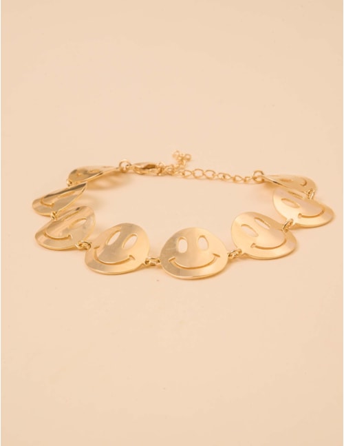 PULSEIRA  DE  SMILES  METAL OURO  P - PU29062VO01
