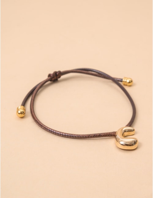 PULSEIRA FIO PINGENTE C MARROM - PU29045VO02
