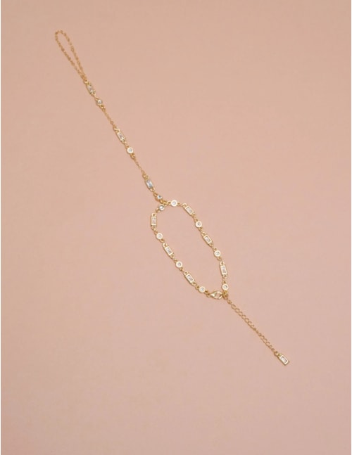 PULSEIRA MÃO CRISTAL OURO B2B - PU2921VO01