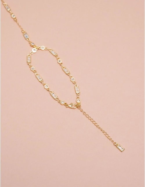 PULSEIRA MÃO CRISTAL OURO B2B - PU2921VO01