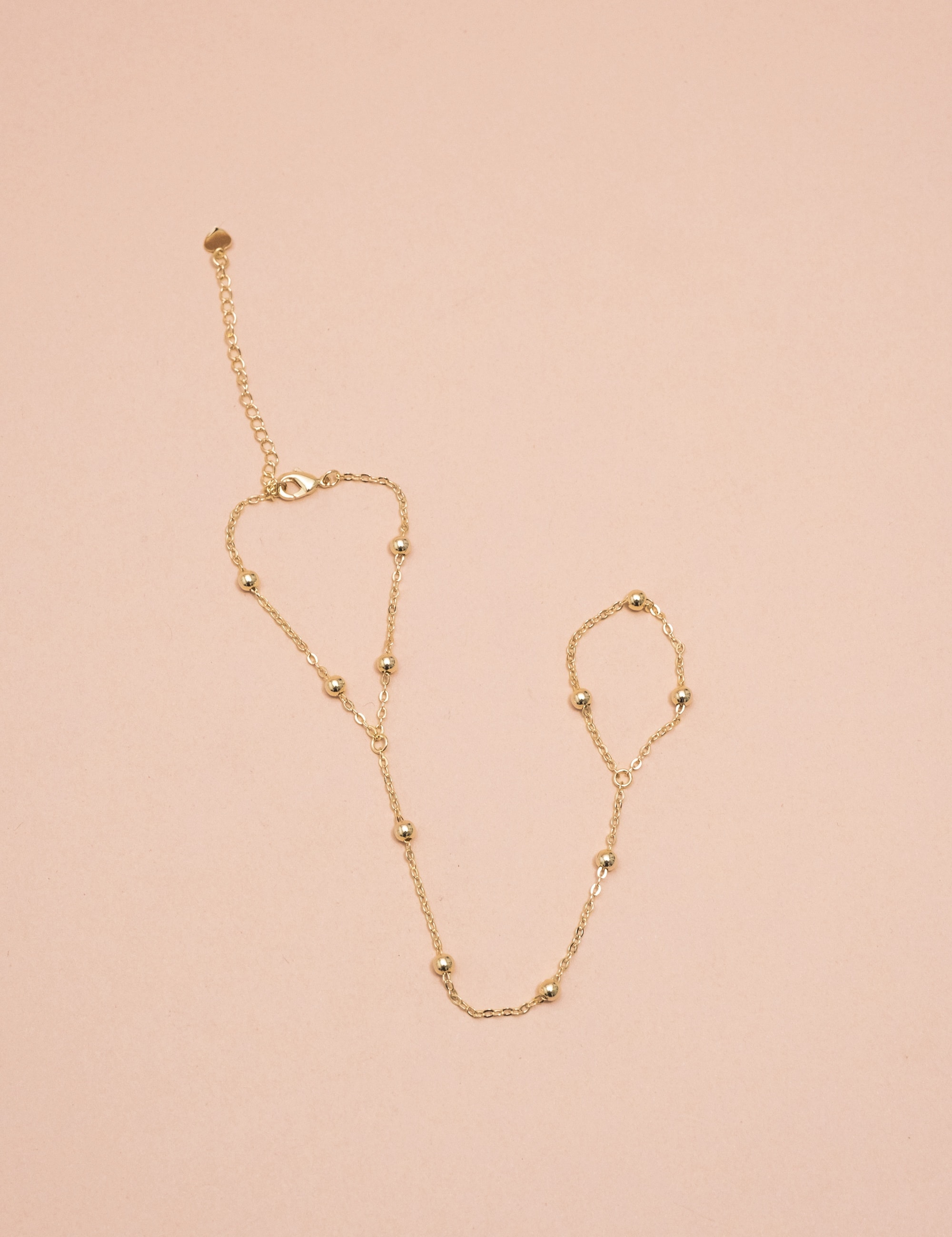 PULSEIRA MÃO OURO ESFERAS - PU29025VO01