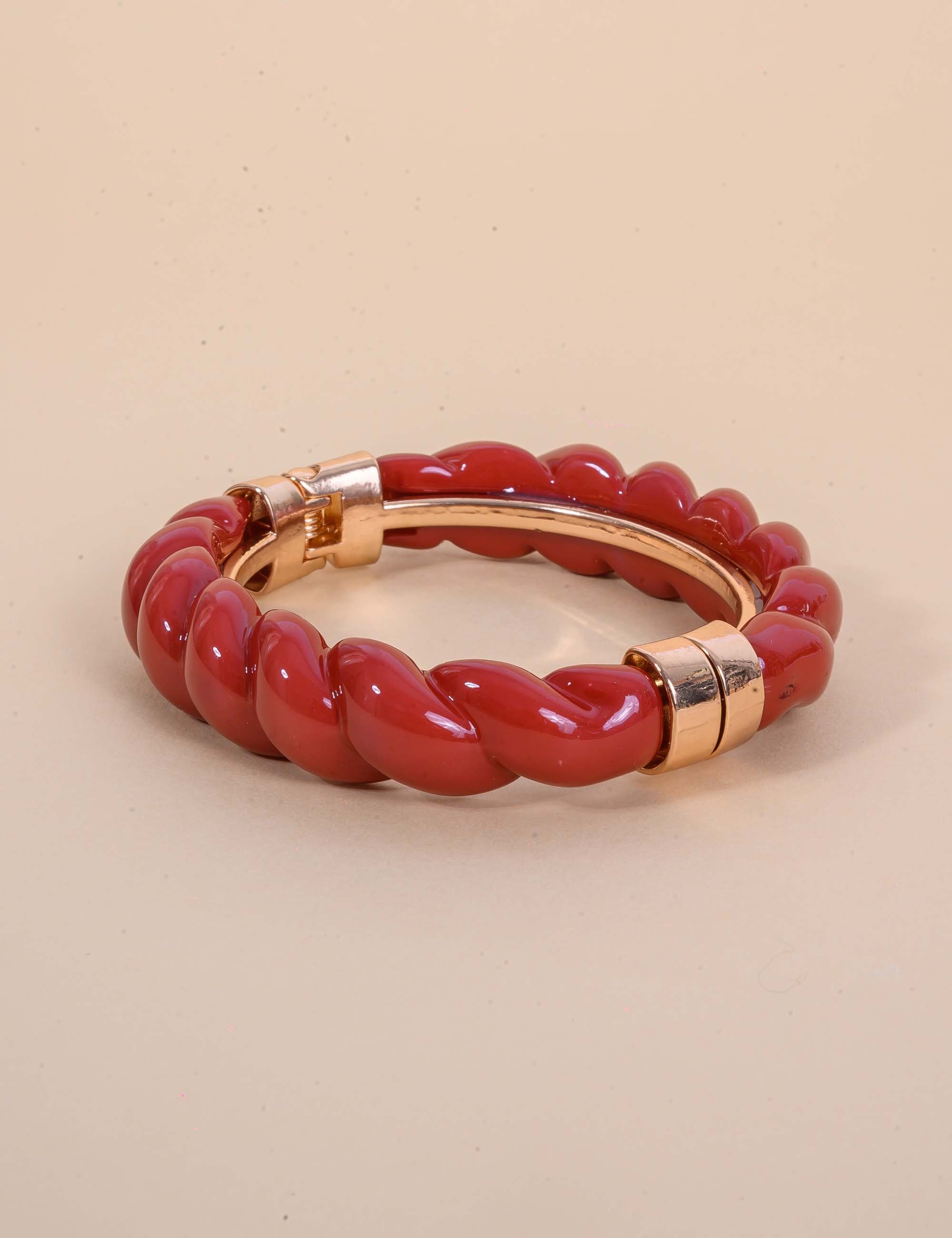 PULSEIRA OURO RESINA VINHO - PU29071VO12