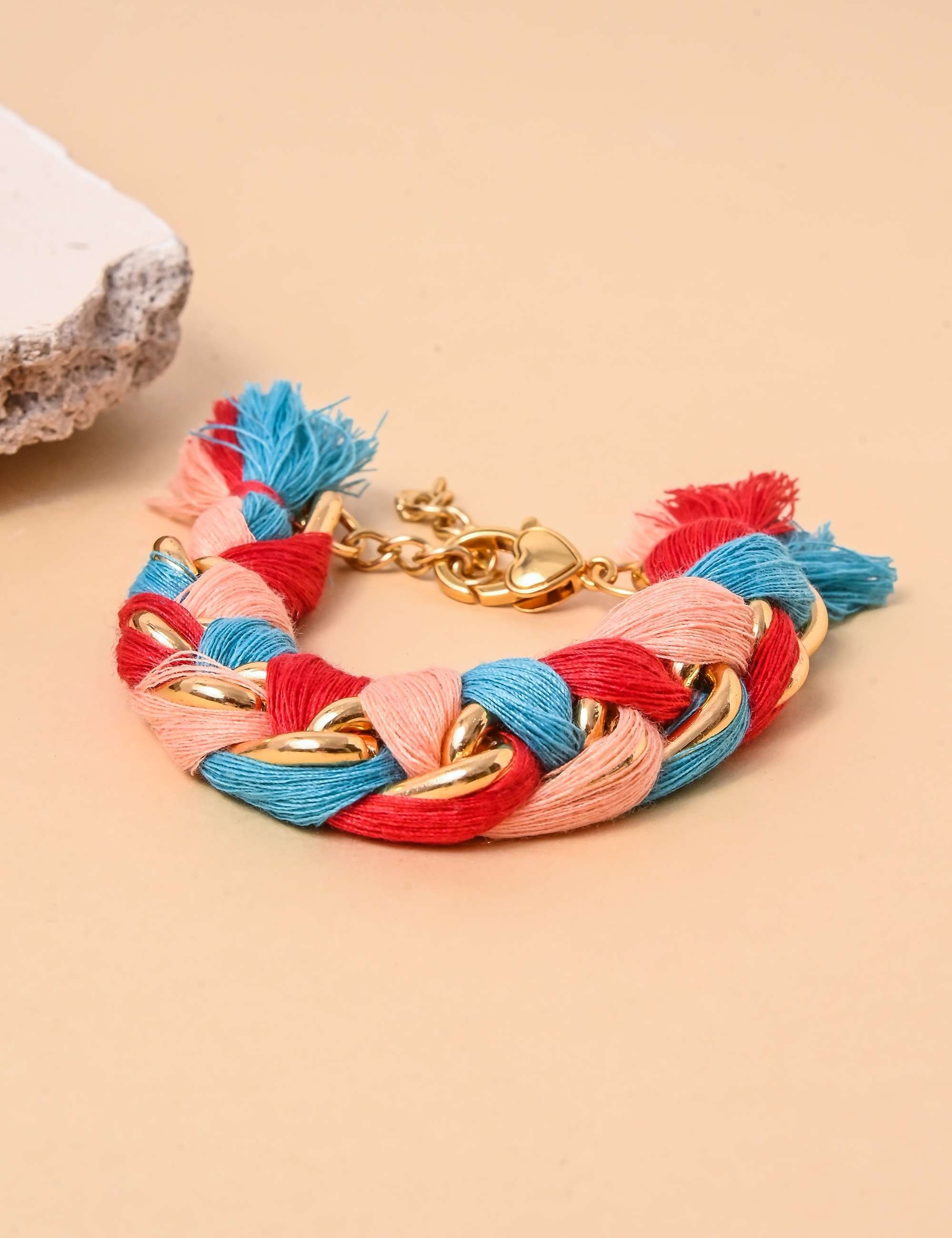 Pulseira Trançada Feita a Mão